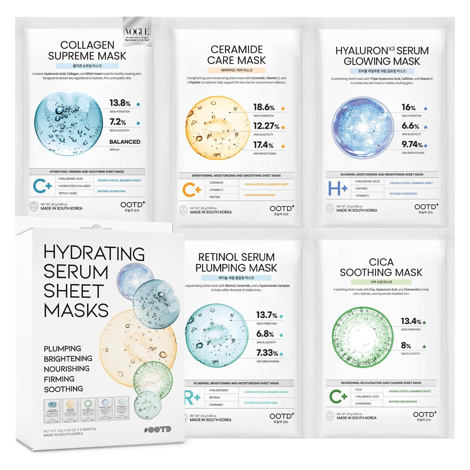 Han Hou Hydrating Sheet Mask (5-pack)